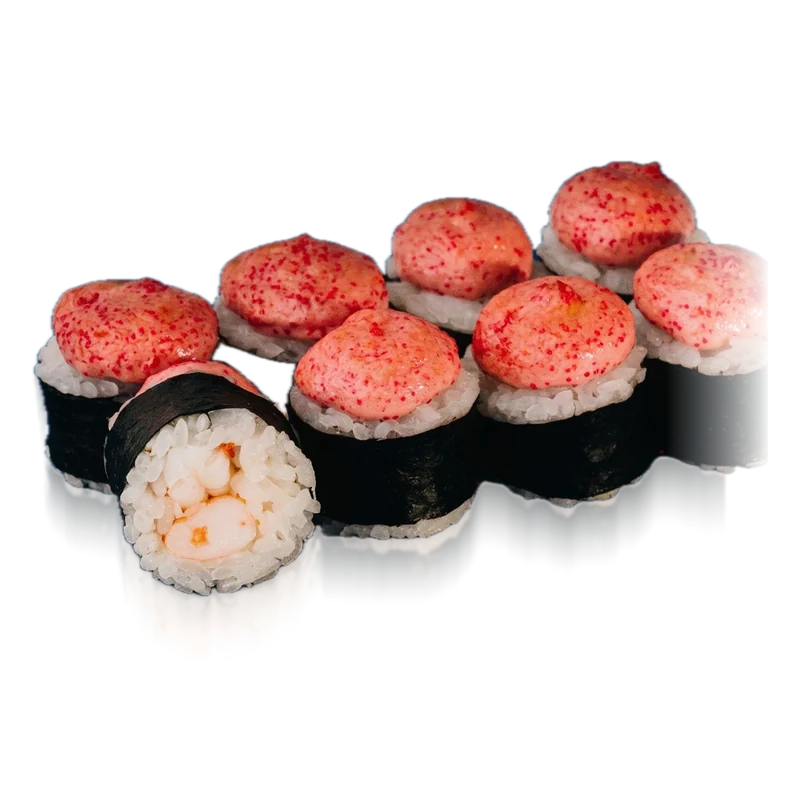 Запеченные маки с креветкой